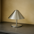 Lampa Stołowa Minimalistyczna z Dotykowym Sterowaniem i Akumulatorem - Srebrny