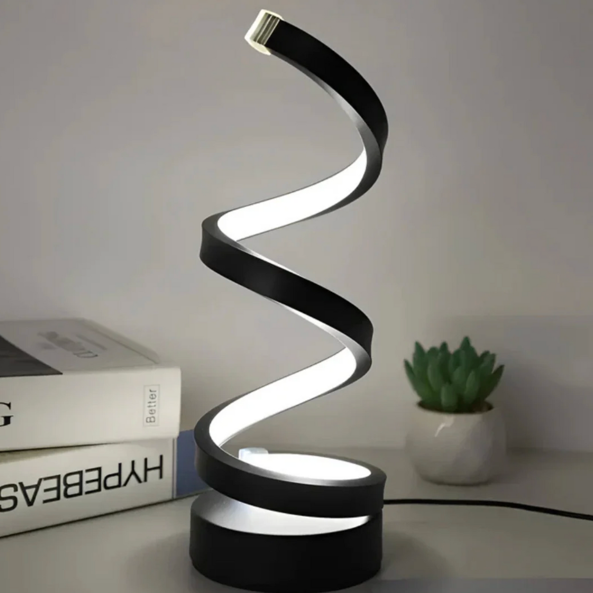 Lampa Stołowa LED Spiralna z Regulacją Barwy Światła - 4
