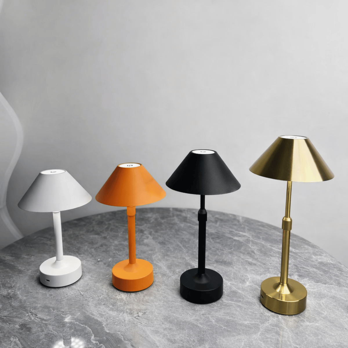 Lampa Stołowa Retro Bezprzewodowa z Dotykowym Ściemniaczem - 5