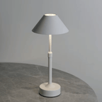Lampa Stołowa Retro Bezprzewodowa z Dotykowym Ściemniaczem - Biały