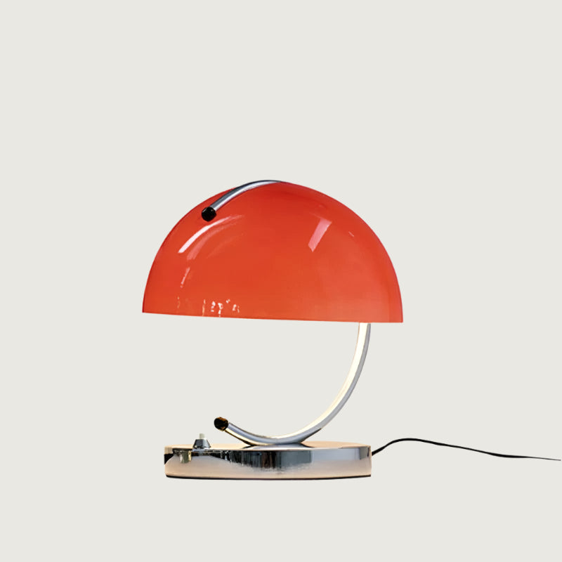 Lampa Stołowa Retro z Kloszem i Chromowaną Podstawą - 10