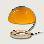 Lampa Stołowa Retro z Kloszem i Chromowaną Podstawą - 3