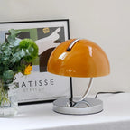 Lampa Stołowa Retro z Kloszem i Chromowaną Podstawą - 8