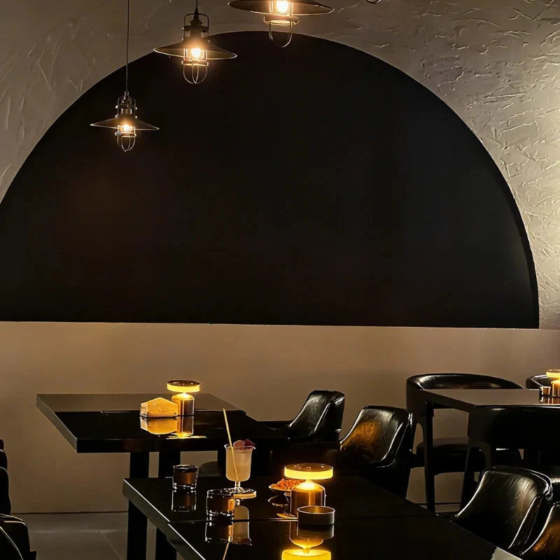Lampa Stołowa Retro Kopułowa Bezprzewodowa Ściemnialna LED - 23