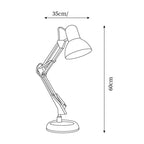 Lampa Stołowa Retro z Regulowanym Ramieniem - 8
