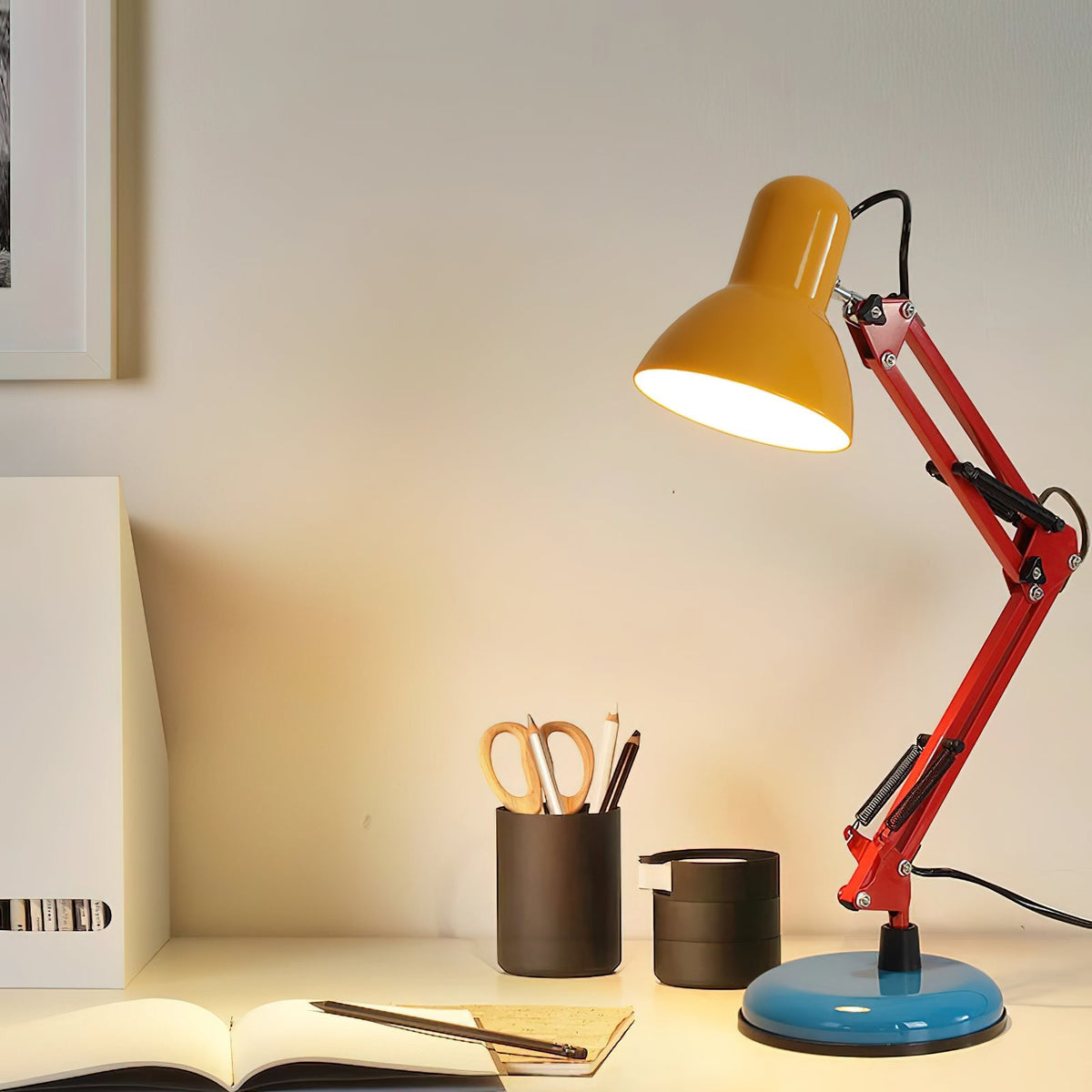 Lampa Stołowa Retro z Regulowanym Ramieniem - 3