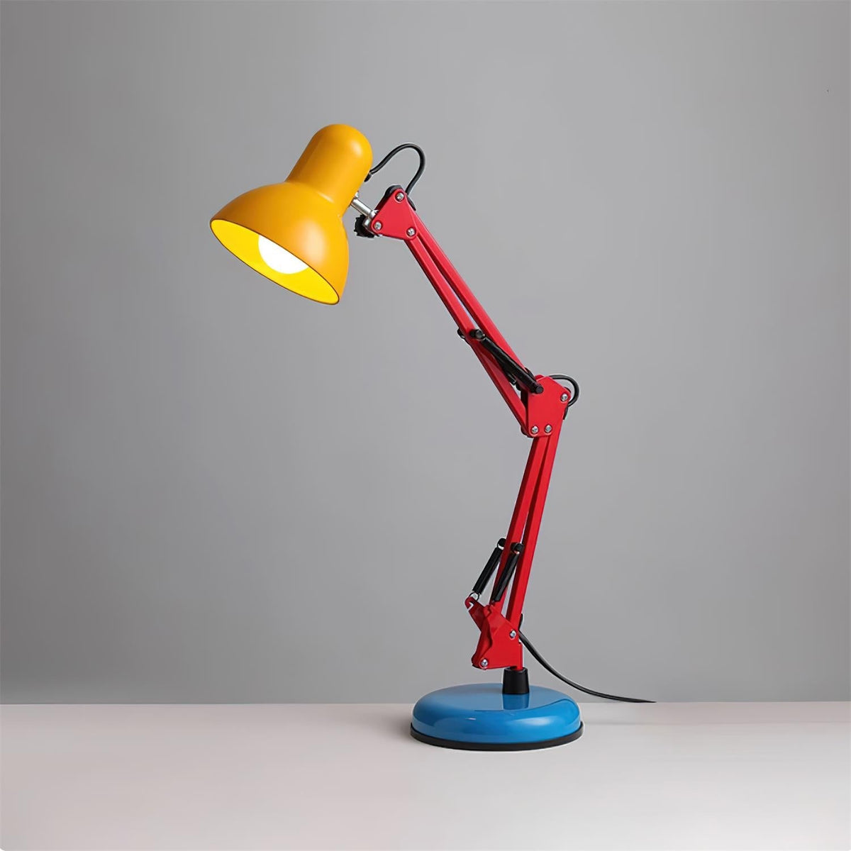 Lampa Stołowa Retro z Regulowanym Ramieniem - 6