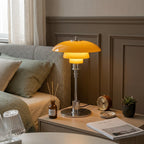 Lampa Stołowa Skandynawska z Wielowarstwowym Szklanym Kloszem - 8