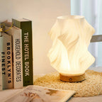 Lampa Stołowa Skandynawska z Falistym Kloszem i Ściemnialnym LED - 10