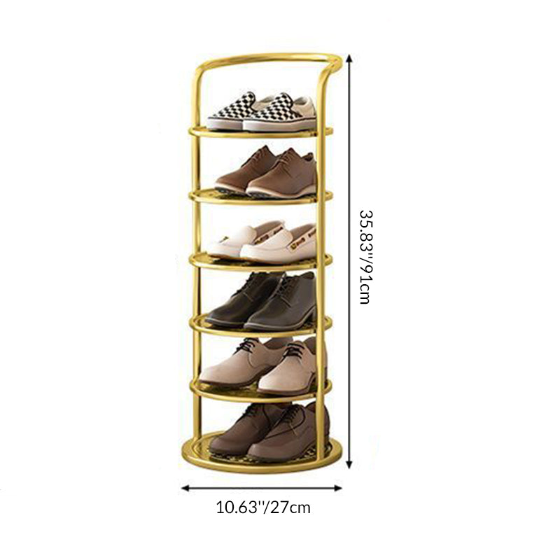 Wieszak na Buty Stojący Pionowy z Otwartymi Półkami - 7