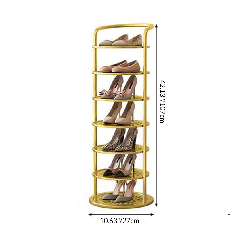 Wieszak na Buty Stojący Pionowy z Otwartymi Półkami - 8