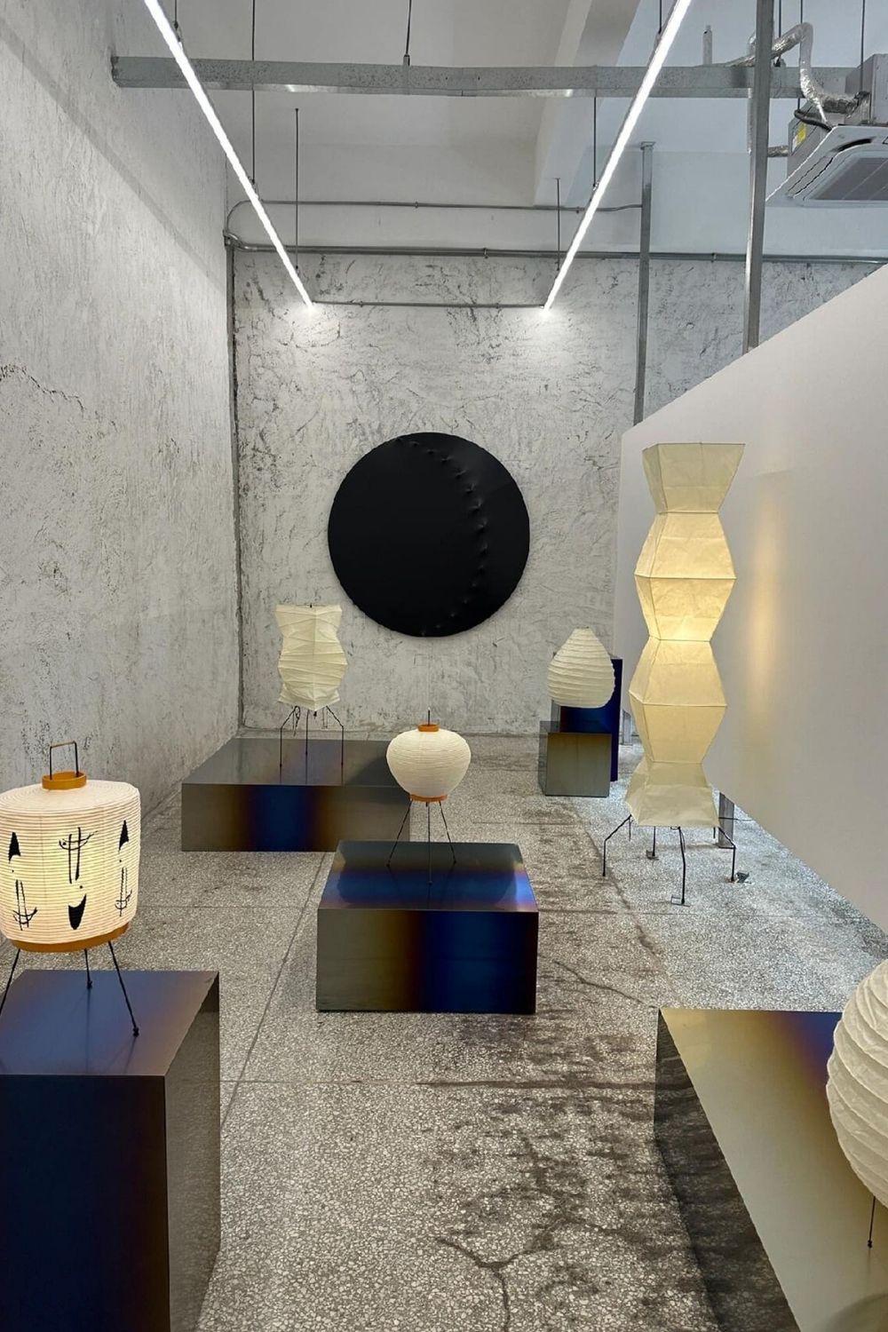Lampa Podłogowa Japońska z Papieru Washi i Zygzakowatym Kloszem - 22