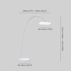 Lampa Podłogowa Łukowa Modern z Organicznym Kloszem - 3