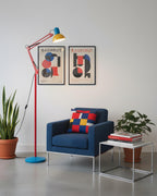 Lampa Podłogowa Retro Memphis z Regulowanym Ramieniem - 9
