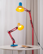 Lampa Podłogowa Retro Memphis z Regulowanym Ramieniem - 20