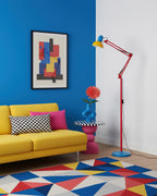 Lampa Podłogowa Retro Memphis z Regulowanym Ramieniem