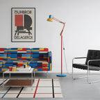 Lampa Podłogowa Retro Memphis z Regulowanym Ramieniem - 7