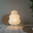 Lampa Podłogowa Wabi-Sabi z Papierowym Kloszem