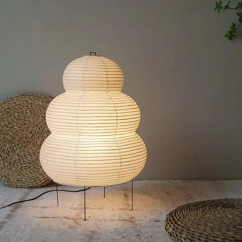 Lampa Podłogowa Wabi-Sabi z Papierowym Kloszem - 3
