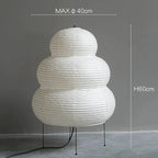 Lampa Podłogowa Wabi-Sabi z Papierowym Kloszem - 8