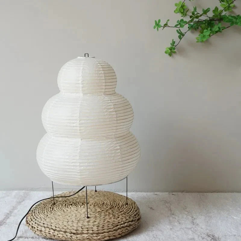 Lampa Podłogowa Wabi-Sabi z Papierowym Kloszem - 2