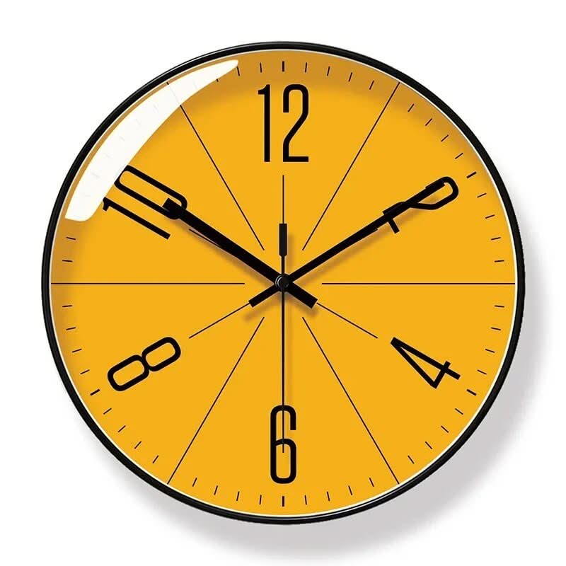 Zegar Ścienny Skandynawski Minimalistyczny Cichy Mechanizm Kwarcowy - 6