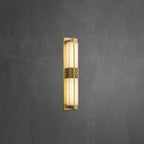 Kinkiet Art Deco z Dwoma Alabastrowymi Kloszami - 21