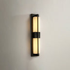 Kinkiet Art Deco z Dwoma Alabastrowymi Kloszami - 3