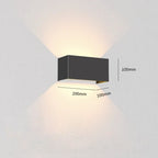 Kinkiet Minimalistyczny LED z Oświetleniem Góra-Dół - Czarny