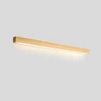 Kinkiet Liniowy Drewniany z Wbudowanym LED Minimalistyczny - Drewno