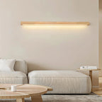 Kinkiet Liniowy Drewniany z Wbudowanym LED Minimalistyczny