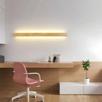 Kinkiet Liniowy Drewniany z Wbudowanym LED Minimalistyczny - 15