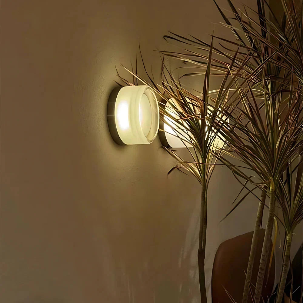 Kinkiet Minimalistyczny z Szklanym Kloszem i Zintegrowanym LED - 15