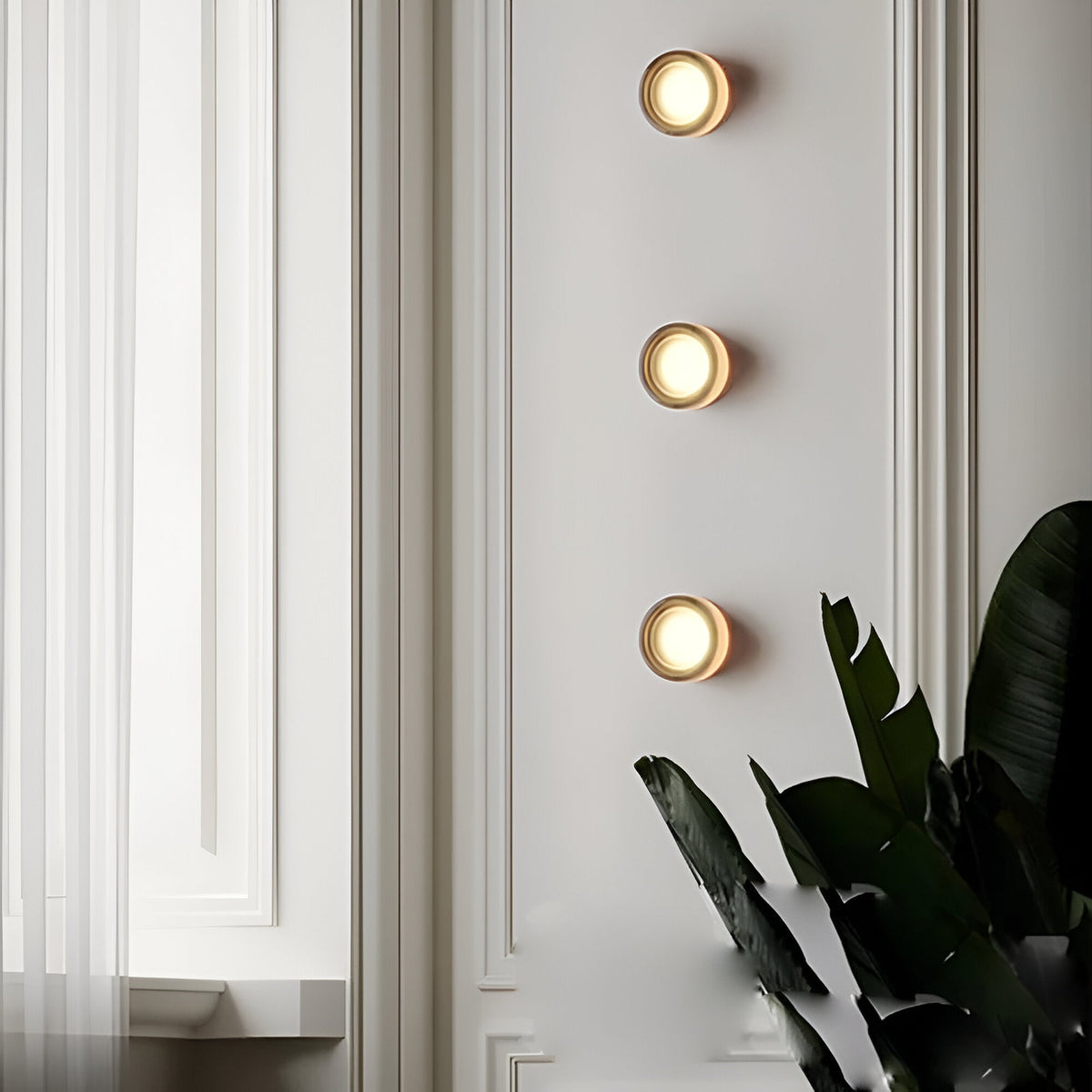 Kinkiet Minimalistyczny z Szklanym Kloszem i Zintegrowanym LED - 25