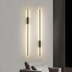 Kinkiet LED Liniowy Minimalistyczny z Okrągłym Mocowaniem - 6