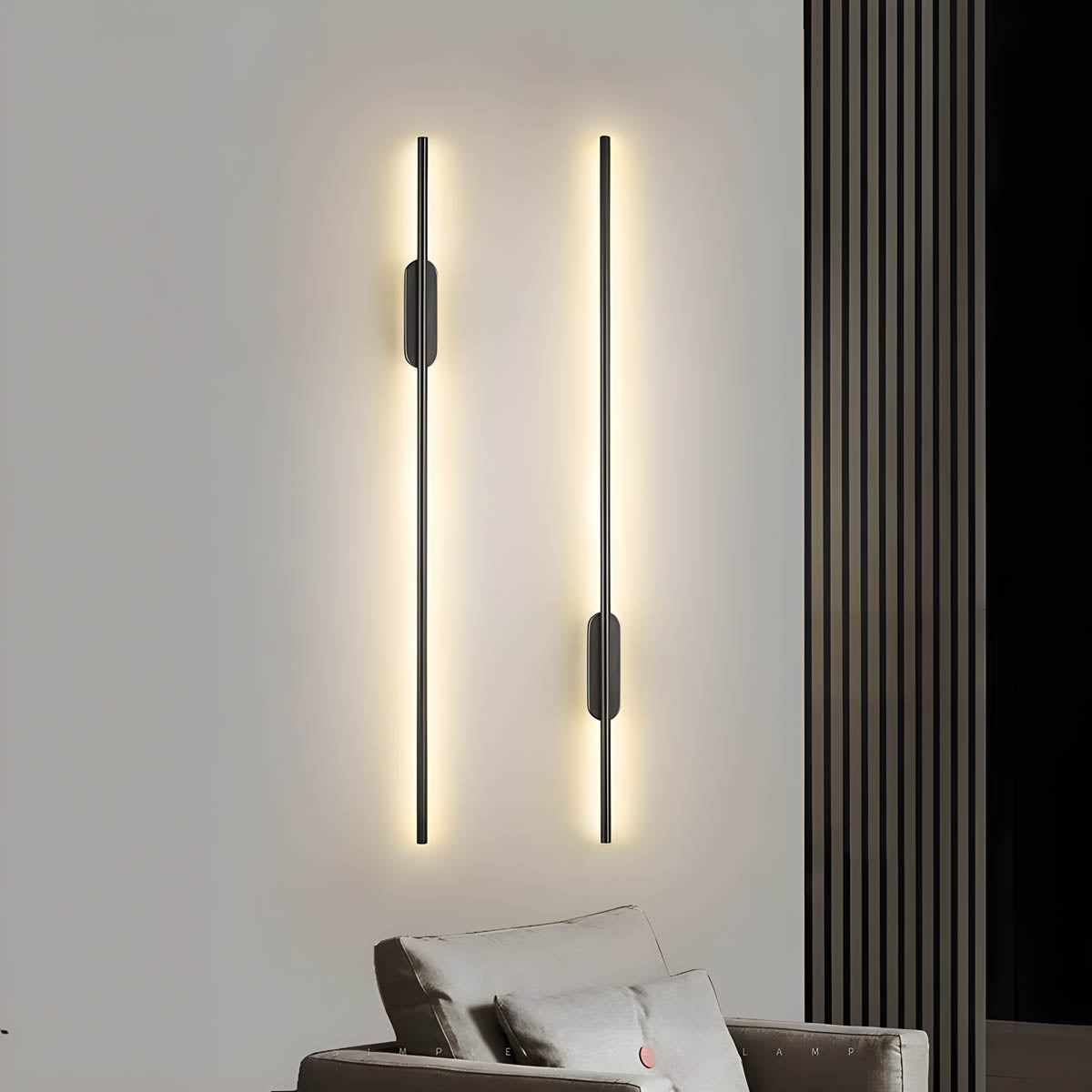 Kinkiet LED Liniowy Minimalistyczny z Okrągłym Mocowaniem - 6