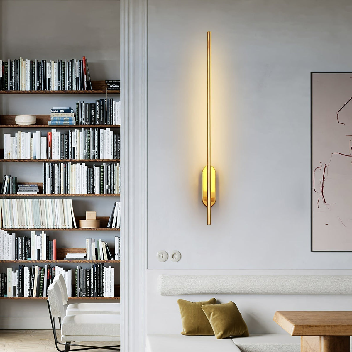 Kinkiet Minimalistyczny Pionowa Listwa ze Zintegrowanym LED