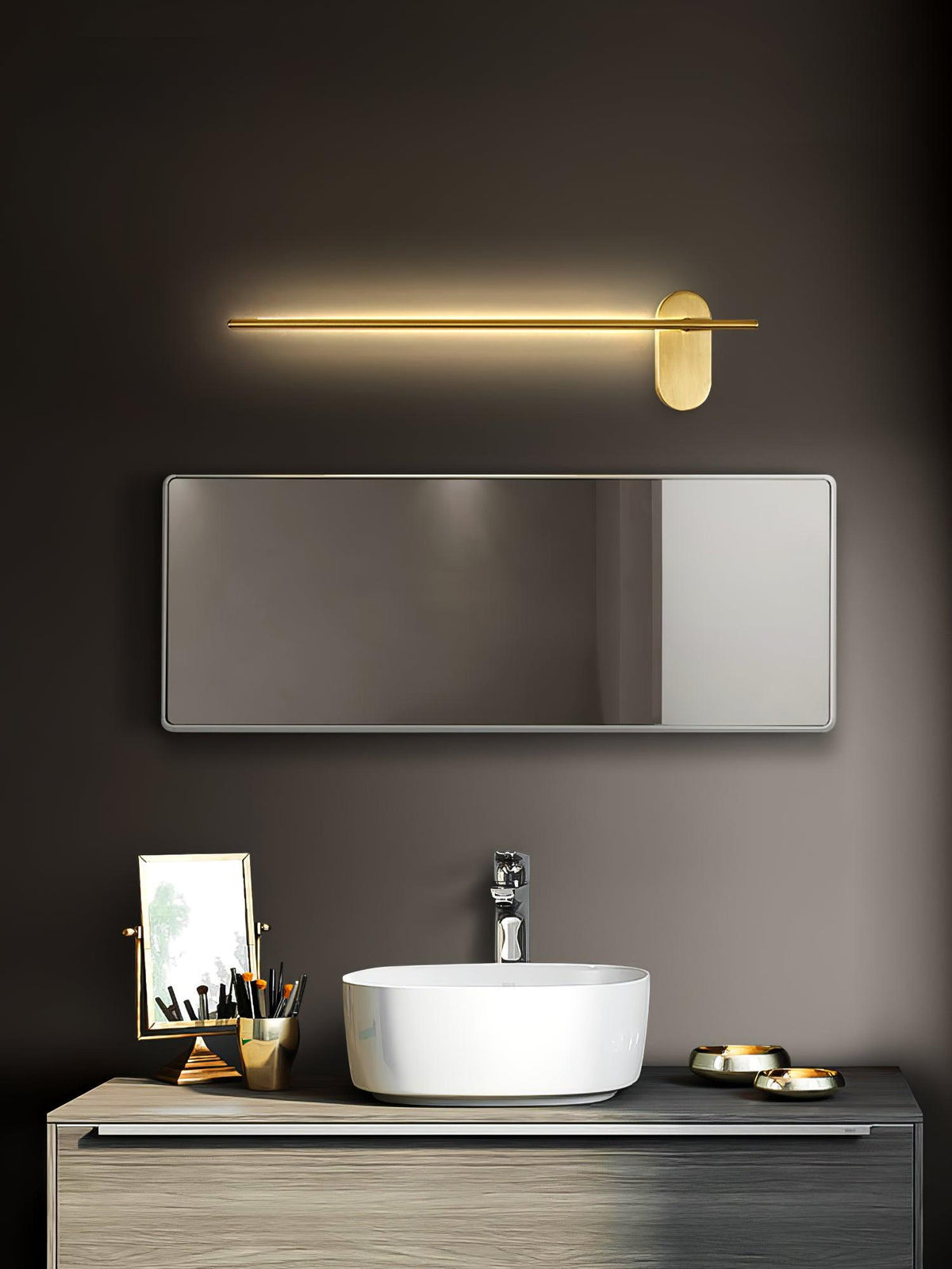 Kinkiet Minimalistyczny Pionowa Listwa ze Zintegrowanym LED - 8