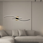 Kinkiet Nowoczesny LED Ściemnialny z Falistym Designem - 5