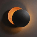 Kinkiet Nowoczesny Eclipse z Obrotowym Okrągłym Kloszem - Czarny/Miedziany
