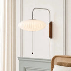 Lampa Wisząca Retro z Żebrowanym Kloszem Kulistym i Sznurkiem - 17