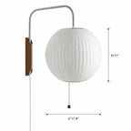 Lampa Wisząca Retro z Żebrowanym Kloszem Kulistym i Sznurkiem - 28