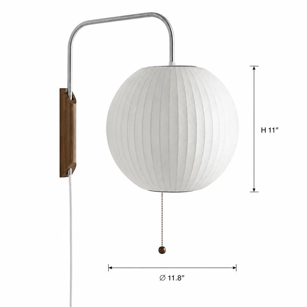 Lampa Wisząca Retro z Żebrowanym Kloszem Kulistym i Sznurkiem - 28