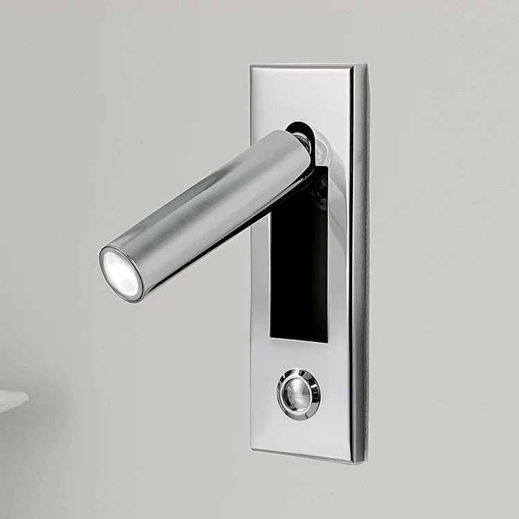 Kinkiet Minimalistyczny z Ruchomym Ramieniem do Czytania LED - Chrom