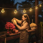 Girlanda Świetlna Solarna Edison z 20 Żarówkami LED - 8
