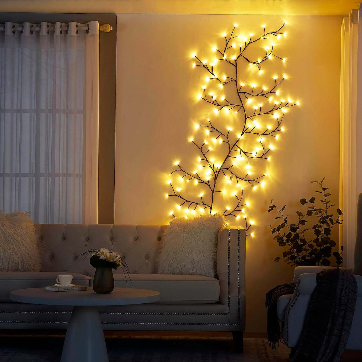 Dekoracja Świetlna Gałęzie Wierzby z 144 Diodami LED 200 Cm - 4