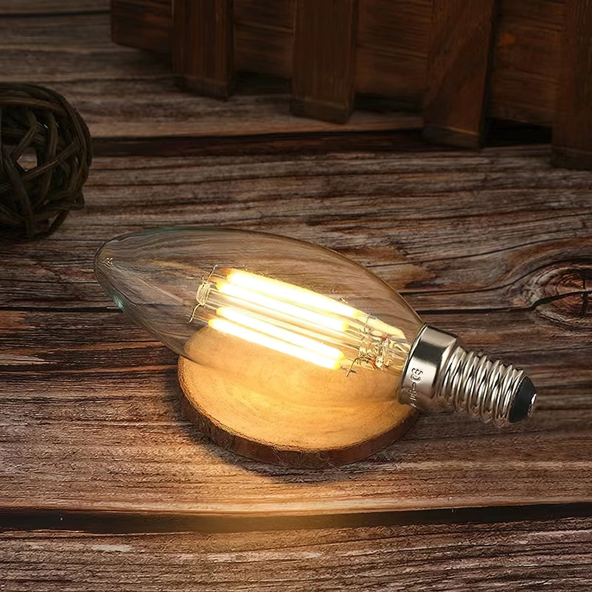 Żarówka LED Filamentowa Vintage z Przeźroczystego Szkła - 16