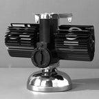 Zegar Stołowy Retro z Mechanizmem Flip na Metalowej Podstawie - 6
