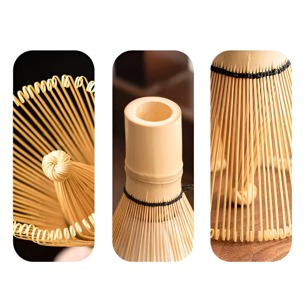 Zestaw do Matcha z Ceramiczną Miską, Bambusową Miotełką i Podstawką - 4