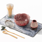 Zestaw do Matcha z Ceramiczną Miską, Bambusową Miotełką i Podstawką - 7